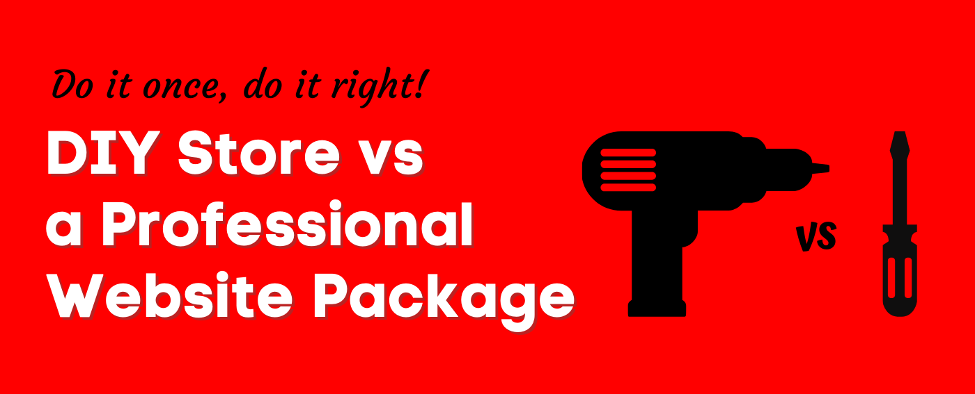 DIY website vs Professional Website Package