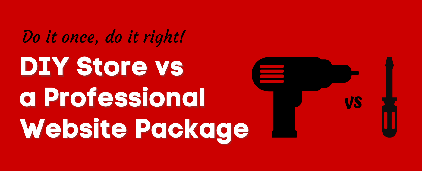 DIY website vs Professional Website Package